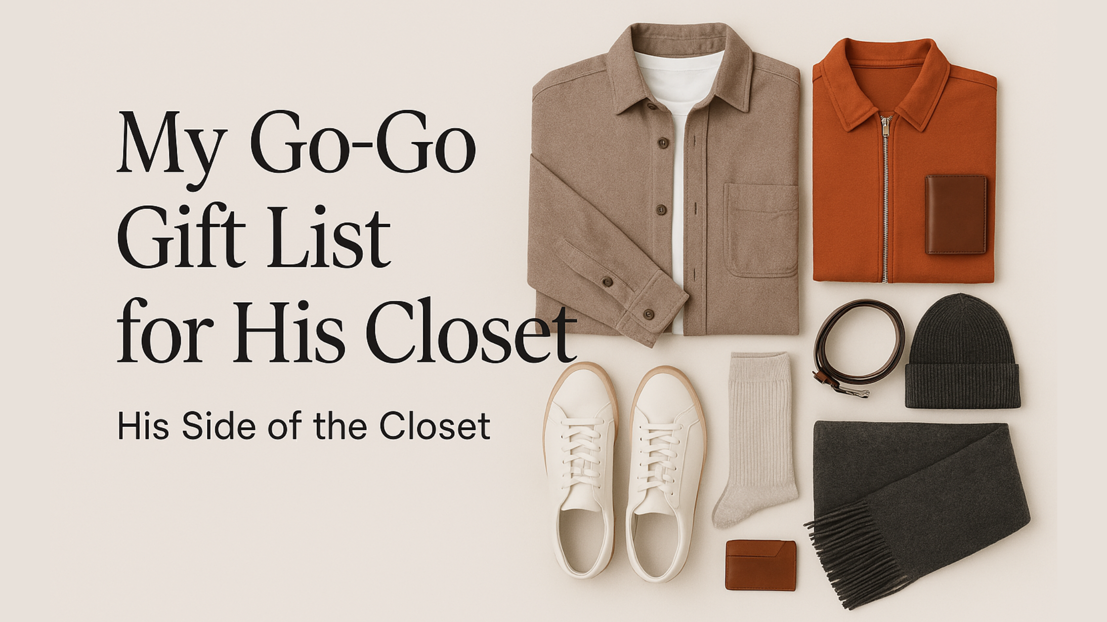 My Go-To Gift List for His Closet image